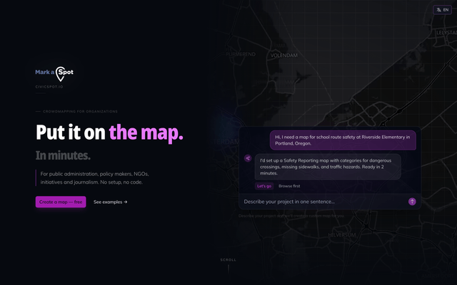 CivicSpot - Set up your citizen reporting map in minutes